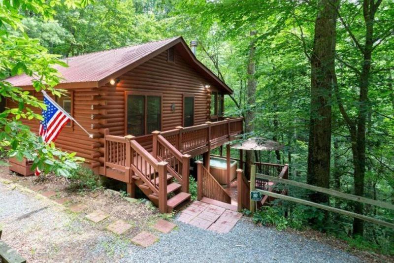 Mountain Spirit Cabin - Fireplace And Hot Tub Villa Blue Ridge Luaran gambar